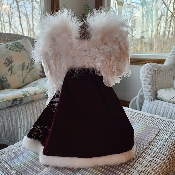 Vintage Heavenly Angel Christmas Tree Topper Or Shelf Sitter Holiday XMas Decor - Picture 8 of 10